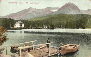 Tátra, Csorba tó, csónak. Filla E. felvétele / Strbské Pleso / Csorber See / lake, rowing boat (EK)