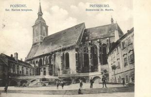 Pozsony, Pressburg, Bratislava; Szent Marton templom. Kaufmann kiadása / Domkirche St. Martin / church (EK)