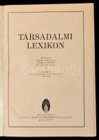 Társadalmi lexikon. Tizenhat színes táblával, számos képpel és grafikonnal. Függelékül: A szocialist...