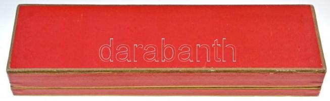 NDK ~1970-1980. "VEB Mansfeld Kombinat" 4xklf ezüstpatinázott emlékérem, eredeti tokban (4...