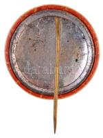 1911. "Május 1. 8 óra munka - 8 óra pihenés - 8 óra szórakozás" festett kitűző (22mm) T:2