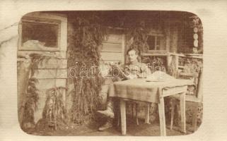 5 db régi osztrák-magyar katonai fotó képeslap / 5 pre-1945 Austro-Hungarian military photo postcard...