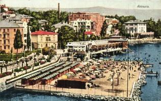 Abbazia - 16 db régi városképes lap / 16 pre-1945 town-view postcards