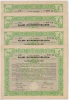 Budapest 1914. "Budapest Székesfőváros - Kötelezvény" 2400K-ról szelvényekkel (2x) + 1941....