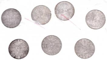 Ausztria 1959-1978. 7db-os forgalmi emlékérme tétel, benne 1959. 50Sch Ag "Tirol felszabadulásá...