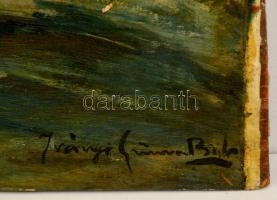 Iványi jelzéssel: Virágcsendélet. Olaj, falemez, 60×48 cm