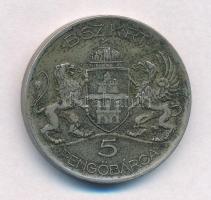 ~1940. "Budapest Székesfővárosi Közlekedési Rt. - Pálya Udvar - 10. / B.SZ.K.R.T - 5 Pengőbárca...