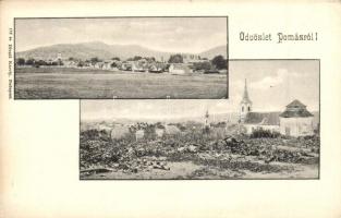 11 db régi városképes lap, Budapest és környéke (Pomáz, Máriaremete, Máriabesnyő, Budakeszi) / 11 pr...