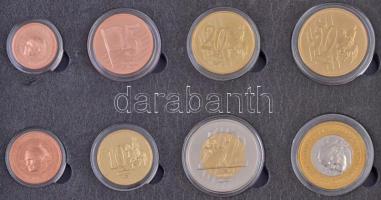 Vatikán 2004. 1c-2EUR (8xklf) próbaveret szett eredeti tokban tanúsítvánnyal T:P ujjlenyomat
Vatica...