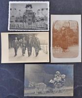 95 db régi képeslap méretű fotó, családi fotók, hölgyek, csoportképek / 95 pre-1945 postcard-sized photos, family photos, ladies, group photos