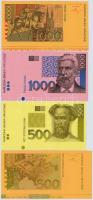 Horvátország 1993 (1994). 5K előlapi színpróba + 50K előlapi színpróba + 200K előlapi és hátlapi szí...