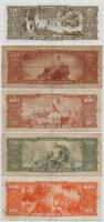 Brazília 1950. 5C + 20C + 1000C + 1955-1960. 500C + 1961-1964. 100C T:III-
Brazil 1950. 5 Cruzeiros...