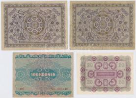 Ausztria 1922. 20K + 100K + 1000K (2x) T:I-,III-
Austria 1922. 20 Kronen + 100 Kronen + 1000 Kronen...