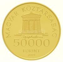 2009. 50.000Ft Au "Kazinczy Ferenc" tanúsítvánnyal (10g/0.986/25mm) T:PP Hungary 2009. 50....