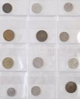 168db-os vegyes külföldi fémpénz tétel albumba rendezve T:vegyes
168pcs of various metal coins in a...