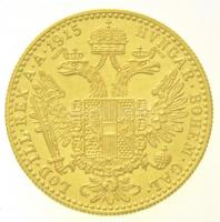 Ausztria 1915. Dukát Au "Ferenc József" utánveret (3,50g/0.986) T:1- 
 Austria 1915. 1 Du...