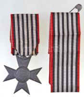 Német Birodalom ~1916. "Porosz Érdemkereszt a Háborús Támogatásért" hadifém kitüntetés mellszalagon T:2 German Empire ~1916. "Prussian Merit Cross for War Aid" warmetal decoration with ribbon C:XF