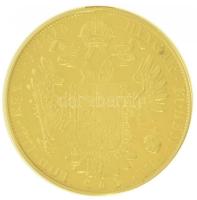 Ausztria 1915. 4D Au "Ferenc József" utánveret, aranyozott(?) keretben és láncon (Br.:37,0...