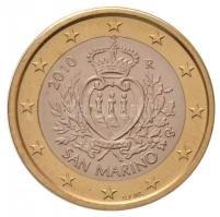 San Marino 2010. 1E T:1,1- San Marino 2010. 1 Euro C:UNC,AU