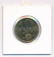 1990. 10Ft Cu-Ni "MAGYAR KÖZTRÁSASÁG" körirattal, de Kádár címerrel, kiadatlan forgalmi so...