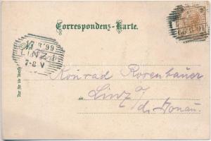 1899 Cheb, Eger; Gruss vom Feuerwehrtage! Fabrik-Etablissement der Firma E. C. Flader, Sorgenthal i....