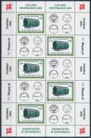 Bélyegnap; Mozdony kisív, Stamp Day Locomotives mini sheet