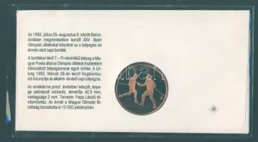 1992. Barcelona emlékérem FDC boritékon T:PP csak 10000db!