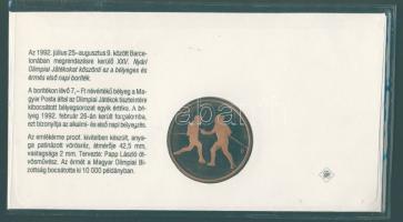 1992. Barcelona emlékérem FDC boritékon T:PP Csak 10000db!