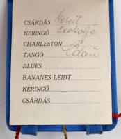 1928 Országos Vendéglős Bál táncrendje, Fővárosi Sörfőző Rt. Kőbánya maláta pezsgő reklámmal, mini c...