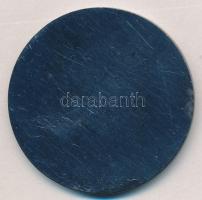 1975. "Elektronikus Mérőkészülékek Gyára - 25 éves" fém emlékplakett tokban (55mm) T:2