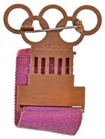 Német Harmadik Birodalom 1936. "XI. Olimpia 1936" Br jelvény, szalagon a sportág megnevezé...