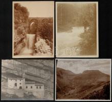 cca 1914-1918 Dr. Wimberger felvételei az I. világháború idejéből, feliratozott képek, 13 db vintage...