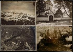 cca 1914-1918 Katonai fényképek feliratozva, pecséttel jelezve, 13 db vintage fotó, 12x17 cm