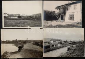 cca 1914-1918 Katonai fényképek feliratozva, pecséttel jelezve, 13 db vintage fotó, 12x17 cm