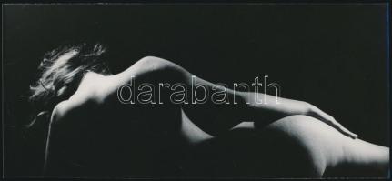 cca 1977 Tóth Erzsi 2 db vintage fotóművészeti alkotása, 11x24 cm és 24x15,5 cm