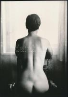 cca 1979 Galbáts Dénes 2 db vintage fotóművészeti alkotása, 24x17 cm