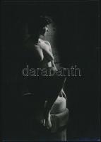 cca 1979 Galbáts Dénes 2 db vintage fotóművészeti alkotása, 24x17 cm