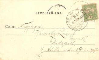 Siófok, Hal felbontása halászat után. Eilinger Ede kiadása (EK)