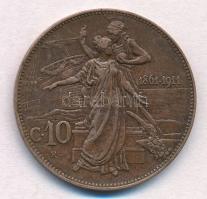 Olaszország 1911R 10c Cu "III. Viktor Emánuel" T:2,2-
Italy 1911R 10 Centesimi Cu "V...