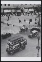 Autóbuszok tétele, 3 db mai nagyítás Fekete György (1904-1990) budapesti fényképész hagyatékában fel...