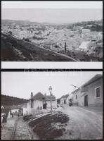 cca 1928 Budapest, Tabán, 4 db mai nagyítás Fekete György (1904-1990) budapesti fényképész hagyatéká...