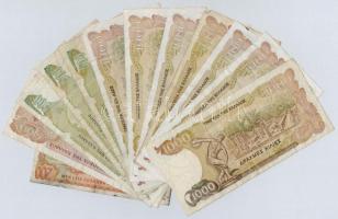 Görögország 1978-1987. 11db bankjegy 100-500-1000D címletek + Vietnám 1987. 200D T:III,III-
Greece ...