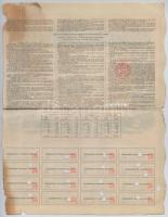 Franciaország / Párizs 1930. "Chargeurs Réunis" kölcsönkötvény 1000Fr-ről  (6x) közte sors...