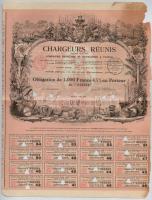 Franciaország / Párizs 1930. "Chargeurs Réunis" kölcsönkötvény 1000Fr-ről  (6x) közte sors...