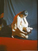 cca 1969 Czakó László (?-?) pécsi fotóművész hagyatékából szolidan erotikus felvételek, 13 db színes...