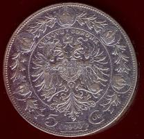 Ausztria 1900. 5K Ag T:3