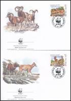 WWF Mouflon set on 4 FDC WWF: Muflon sor 4 db FDC-n