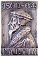 DN Calvin 1509-64 Kálvin Jánost ábrázoló, jelzetlen Ag plakett. Szign.: A.J.G. (25x36mm/21,08g) T:1- / ND Calvin 1509-64 Ag plaque depicting John Calvin, without silver hallmark. Sign.: A.J.G. (25x36mm/21,08g) C:AU