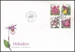 1999 Orchidea bélyegfüzetlap Mi 2114-2117 FDC-n