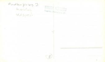 Budapest XIX. Kispest, Fő utca 50. Podhajecky József hentes és mészáros üzlete, nagy húscsarnok. Mik...